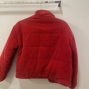 Sadie and Sage Red Velvet Puffer